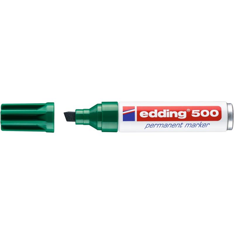 marcador-permanente-edding-500-biselado-verde