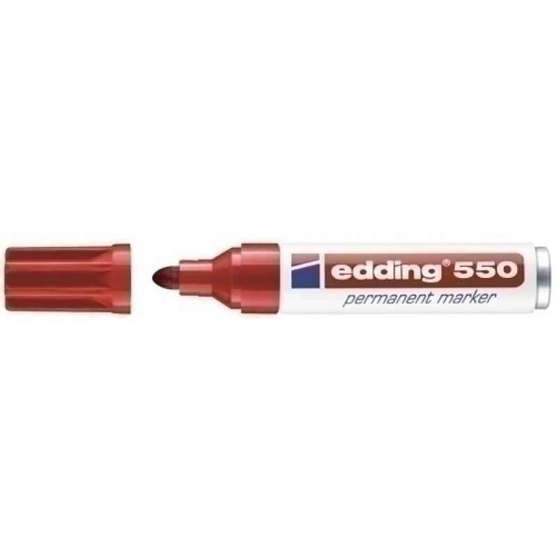 Marcador Permanente Edding  550 Conico Rojo