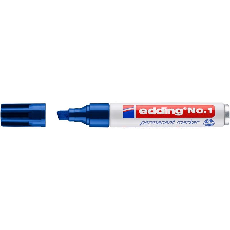 marcador-permanente-edding-no1-biselado-azul