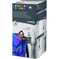 Marcador Permanente Lyra Graduate Mark All Conico 2,0 Mm. Surtido Estuche De 12