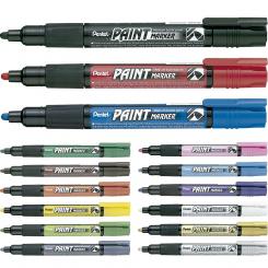 Marcador Permanente Pentel Paint Marker MMP20 Cónico Azul