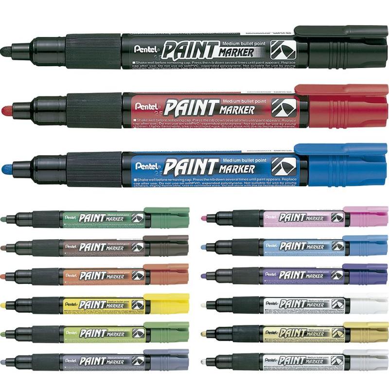 Marcador Permanente Pentel MMP20 Cónico Verde
