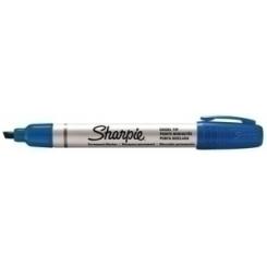 Marcador Permanente Sharpie Metal Pro Pequeño Biselado Azul
