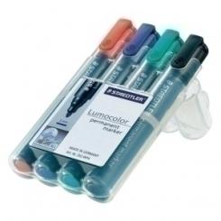 Marcador Permanente Staedtler 352 Lumocolor Conico Estuche De 4