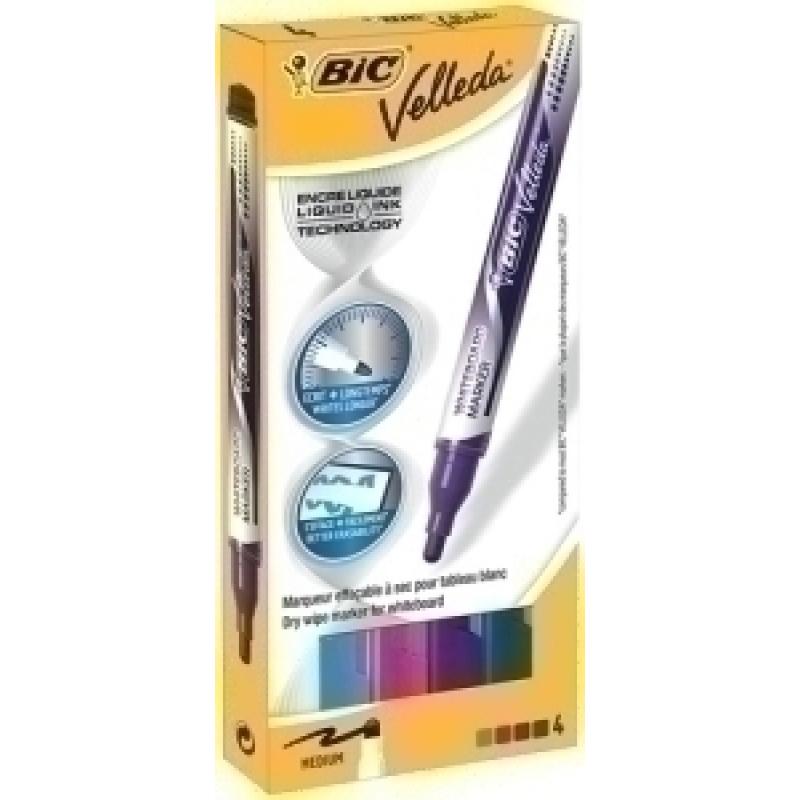 marcador-pizarra-bic-velleda-liquid-ink-pocket-conico-caja-de-4-azul-azul-claro-rosa-y-violeta