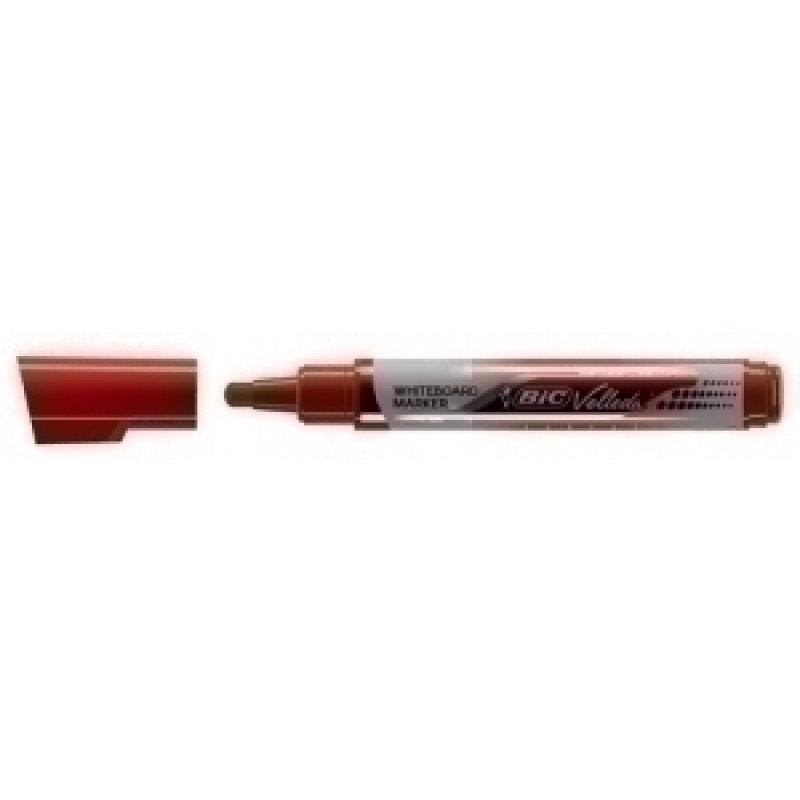 marcador-pizarra-bic-velleda-liquid-ink-tank-conico-rojo