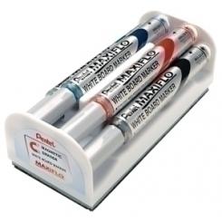 Marcador Pizarra Pentel Maxiflo Mwl5S Conico 2 Mm  con borrador Surtido Set De 4