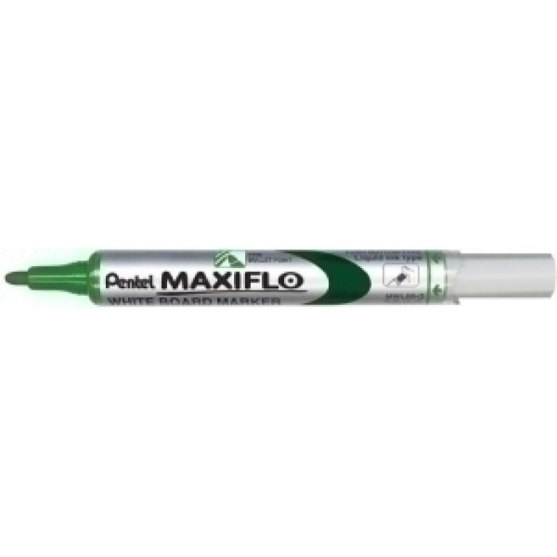 marcador-pizarra-pentel-maxiflo-mwl5s-conico-2-mm-verde