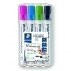 Marcador Pizarra Staedtler 351 Lumocolor Conico  Surtido Caja De 4