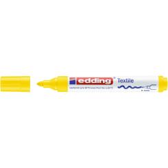 Edding 4500 Marcador textil para ropa. Trazo: 2-3 mm. A prueba de lavado  hasta 60º. Color amarillo