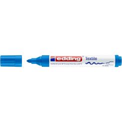 Edding 4500 Marcador textil para ropa. Trazo: 2-3 mm. A prueba de lavado  hasta 60º. Color azul claro
