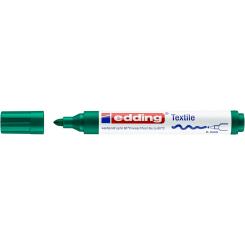 Edding 4500 Marcador textil para ropa. Trazo: 2-3 mm. A prueba de lavado  hasta 60º. Color verde