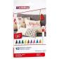MARCADOR TEXTIL EDDING 4600 (fino) COLORES BASICOS CAJA de 10