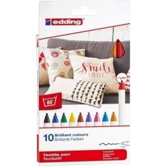 Edding 4600 Pack 10 rotuladores textiles. Colores básicos (01-10)