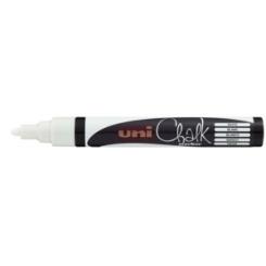 Marcador Tiza Liquida Uni-Ball Chalk Marker Pwe-5M 1,8-2,5 Mm Blanco
