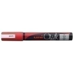 Marcador Tiza Liquida Uni-Ball Chalk Marker Pwe-5M 1,8-2,5 Mm Rojo