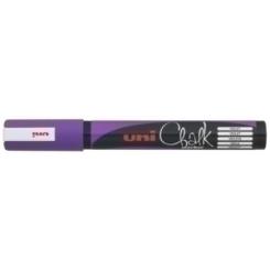 Marcador Tiza Liquida Uni-Ball Chalk Marker Pwe-5M 1,8-2,5 Mm Violeta