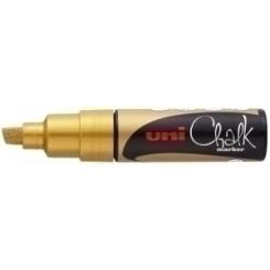 Marcador Tiza Liquida Uni-Ball Chalk Marker Pwe-8K 8.0 Mm Oro