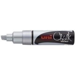 Marcador Tiza Liquida Uni-Ball Chalk Marker Pwe-8K 8.0 Mm Plata