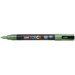 Marcador T.Opaca No Perm. Uni Posca  0,9 (Pc-3Ml) Purpurina Verde