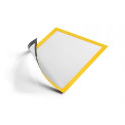 Marco Durable Magnético Duraframe  A4 Amarillo Bolsa De 5