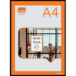 Marco magnético autoadhesivo NOBO, 2 unidades, A4, naranja