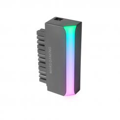 Mars Gaming MCA-L24, Adaptador ATX 24 PIN a 90°, Iluminación 5V 3-PIN ARGB, Adaptador de Alimentación para Placas Base, Instalación Plug & Play, Compatibilidad Universal, Negro