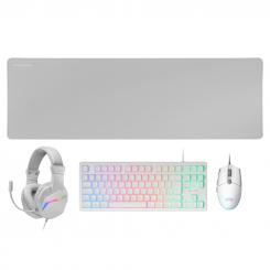 Mars Gaming MCP-RGB3 teclado Ratón incluido USB QWERTY Español Blanco