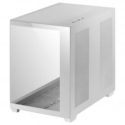Mars Gaming MCV4 Blanco Torre Gaming Custom XXL E-ATX Ventana Cristal Templado Lateral y Frontal Sin Marco Estructura Modular Doble Cámara