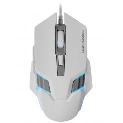 Mars Gaming MM024, Ratón Gaming RGB, Sensor Óptico 4000 DPI, Switches Mecánicos Huano, Iluminación RGB Flow, Ajuste On-the-fly 1200 / 2400 / 3200 / 4000 DPI, Compatibilidad Multiplataforma, Blanco