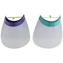 Mascarilla-Pantalla Niño Iberplas Proteccion Transparente Pvc Con Goma 245X190 Pack Surtido De 4 (2 X2 Colores Verde Y Violeta)