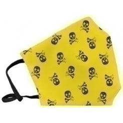 Mascarilla Reut. Gran. Skull Amarillo