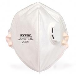 Mascarillas Safetop FFP2 NR D con válvula de exhalación blanca