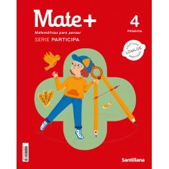 Mate+ 4ºprimaria. Serie Participa 2023, Ed. SANTILLANA