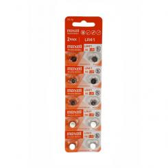 MAXELL PILA BOTON ALCALINA LR41 AG3 BLISTER de 10