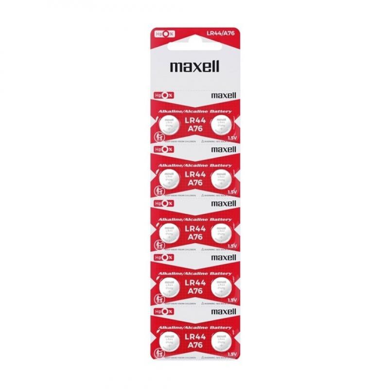 Maxell Pilas Alcalinas 1,5V LR44 blister 1