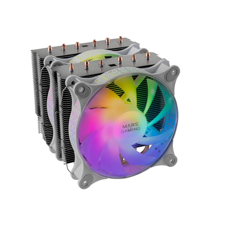 mcpu-xt-blanco-disipador-cpu-doble-torre-refrigeracion-6-heatpipes-hct-tdp-300w-2-ventiladores-argb-pwm-12cm