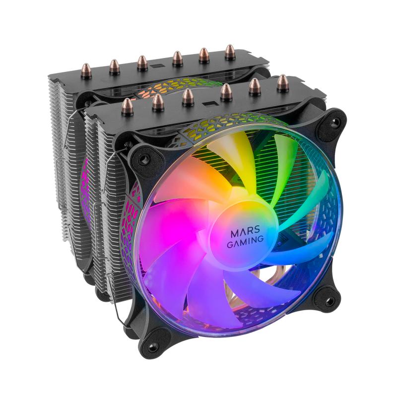 mcpu-xt-negro-disipador-cpu-doble-torre-refrigeracion-6-heatpipes-hct-tdp-300w-2-ventiladores-argb-pwm-12cm
