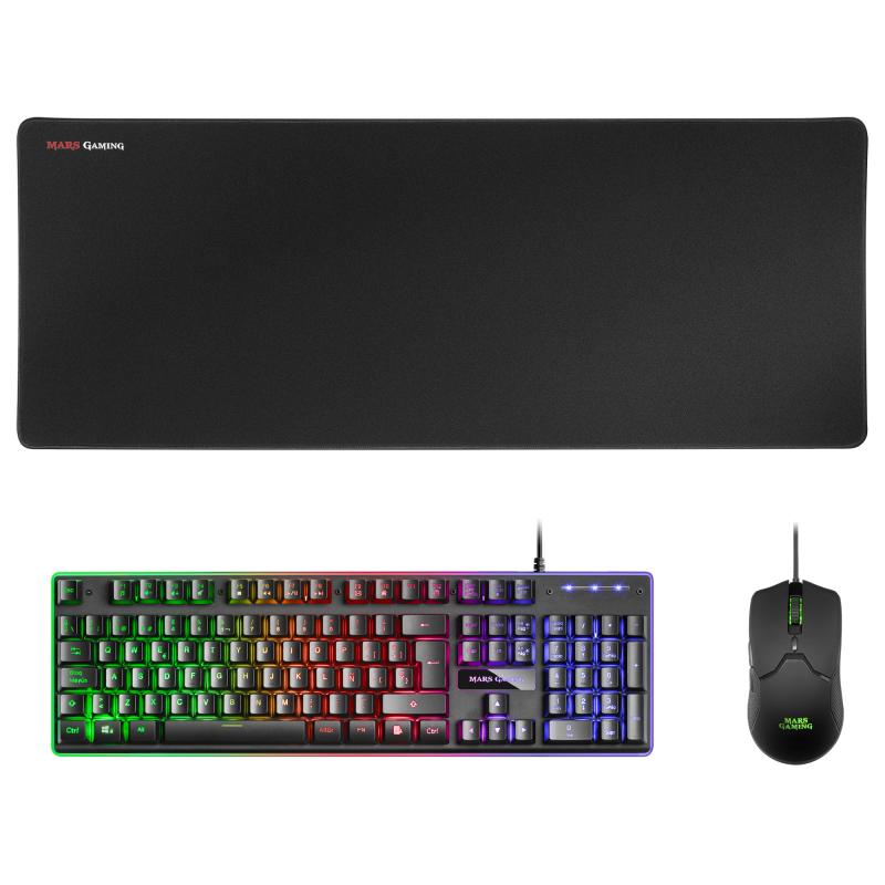 mcpxbes-combo-teclado-h-mech-frgb-raton-ultraligero-10000dpi-y-alfombrilla-xxl-negro-idioma-espanol