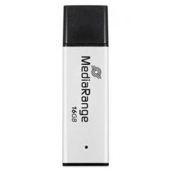 MediaRange MR1899 unidad flash USB 16 GB USB tipo A 3.2 Gen 1 (3.1 Gen 1) Negro, Plata