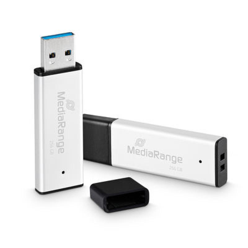 mediarange-mr1903-unidad-flash-usb-256-gb-usb-tipo-a-32-gen-1-31-gen-1-negro-plata