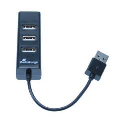 MediaRange MRCS502 hub de interfaz 480 Mbit/s Negro