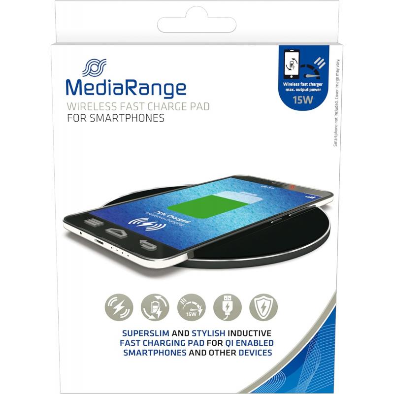 mediarange-mrma118-cargador-de-dispositivo-movil-smartphone-negro-usb-cargador-inalambrico-carga-rapida-interior