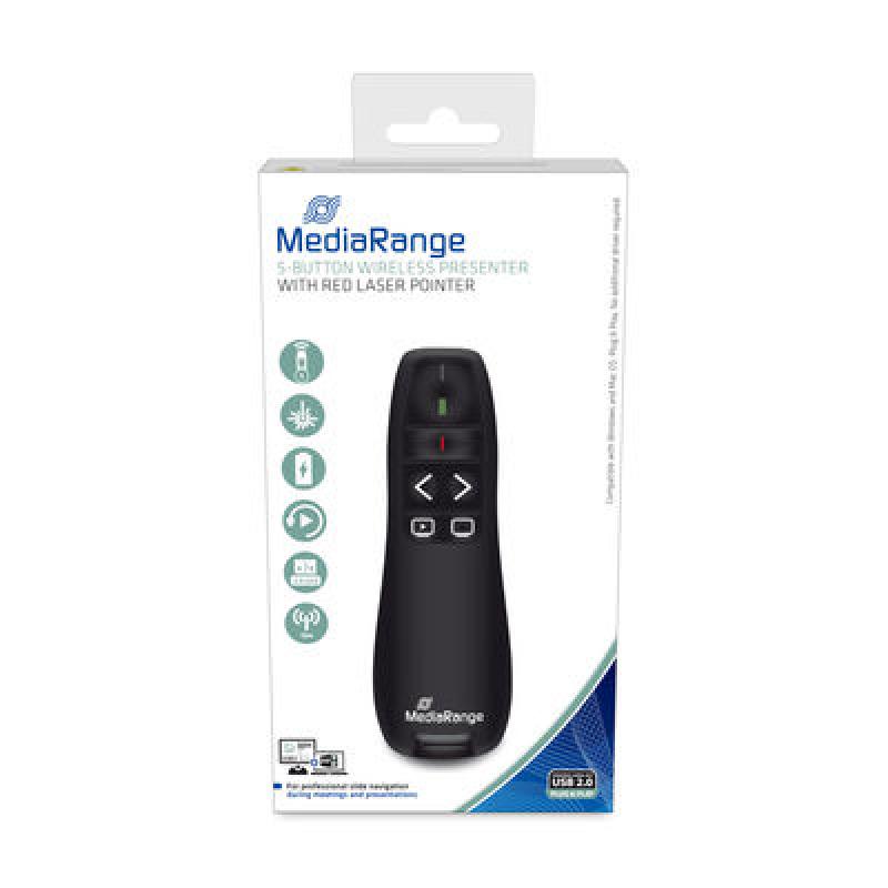 mediarange-mros220-apuntador-inalambricos-rf-negro