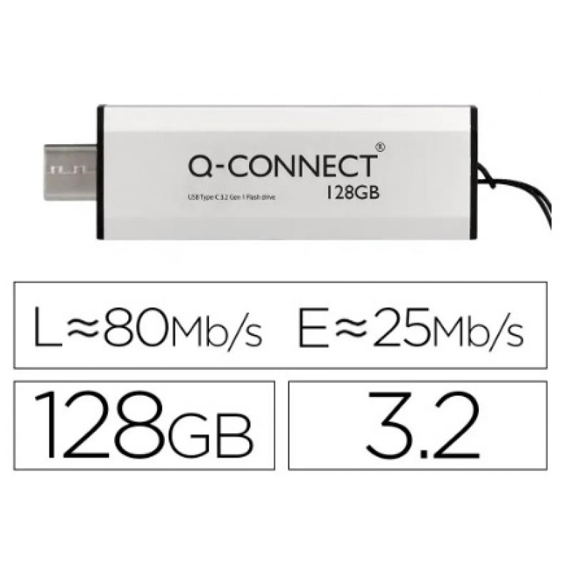 memoria-usb-q-connect-flash-drive-128-gb-32-tipo-c