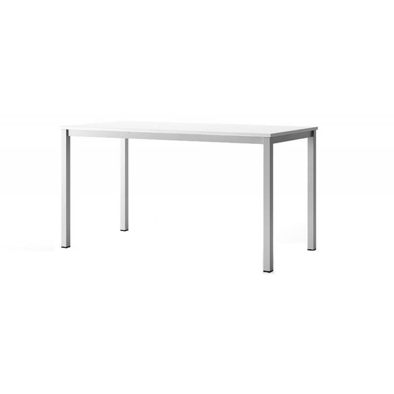 Mesa Eco Colectividades 140X60 Cm melamina Roble 4 Patas metálicas