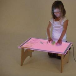 Mesa luminosa LED tamaño A2 cambia de color