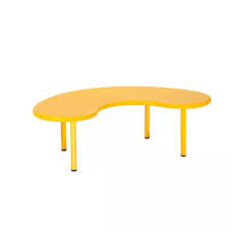 Mesas Elite T3  en U con estructura metálica y tablero 100% PE (Polietileno) de máxima calidad 165x90 cm regulable 3 cm