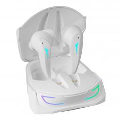 Mars Gaming MHI-ULTRA Blanco Auriculares Inalámbricos TWS RGB Flow Bluetooth 5.3 Triple Cancelación Ruido 24H Batería