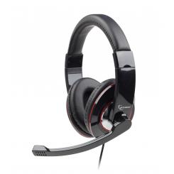 GEMBIRD MHS-001 auricular y casco Auriculares Alámbrico Diadema Música Negro